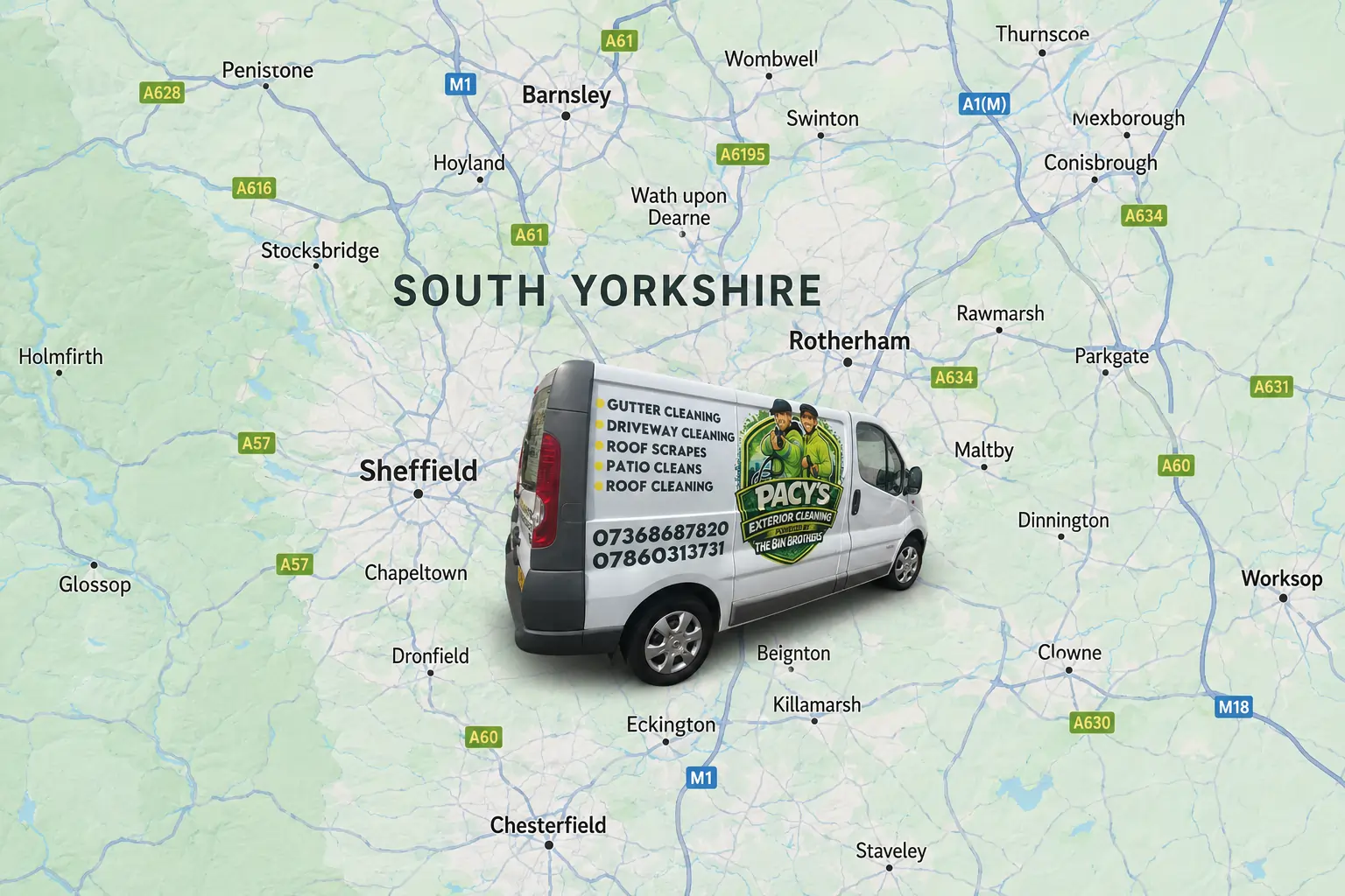 Pressure cleaning Doncaster, Sheffield, Leeds, Wakefield and York